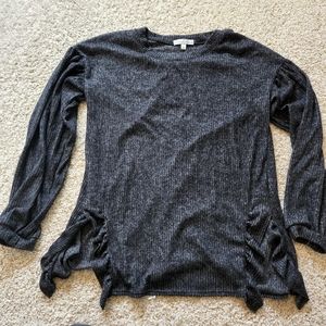 Long sleeve top, grey